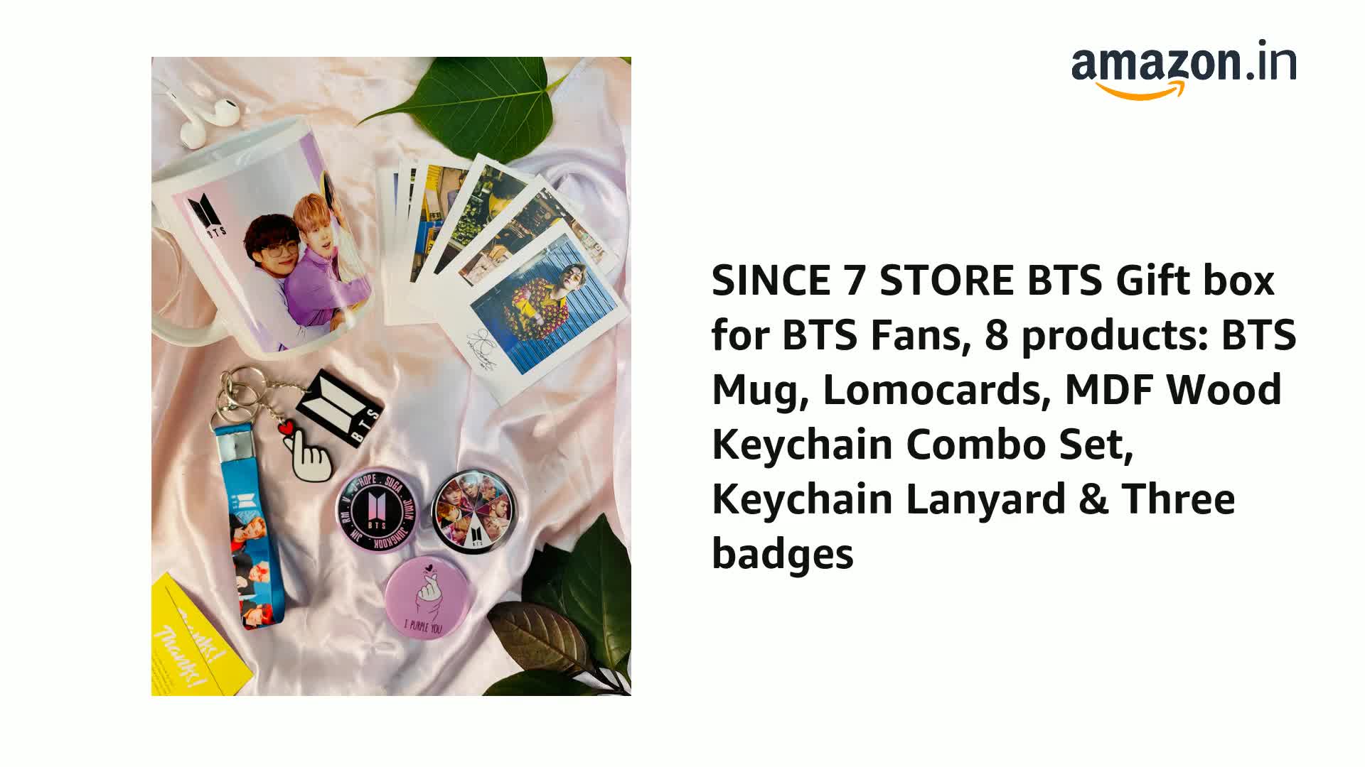 SINCE 7 STORE BTS Gift box for BTS Fans, 8 products: BTS Mug